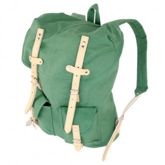 Essl HIKING 15 L Rucksack mit Lederelementen, grün