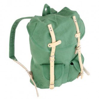 Essl HIKING 15 L Rucksack mit Lederelementen, grün