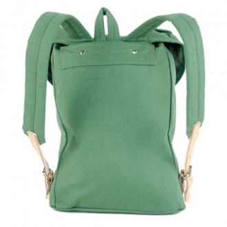 Essl HIKING 15 L Rucksack mit Lederelementen, grün