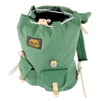 Essl HIKING 15 L Rucksack mit Lederelementen, grün