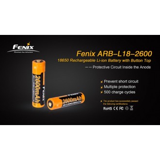 Ersatz-Akku Fenix 18650 2600 mAh (Li-Ion)
