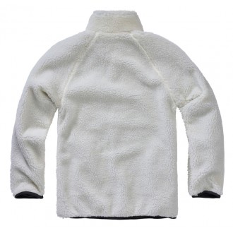 Brandit Teddyfleece Troyer Jacke weiß